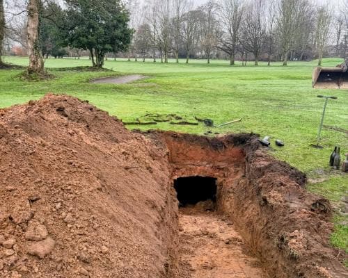 Sinkhole on Manchester Golf Course Uncovers 100‑Year‑Old Wine Cellar