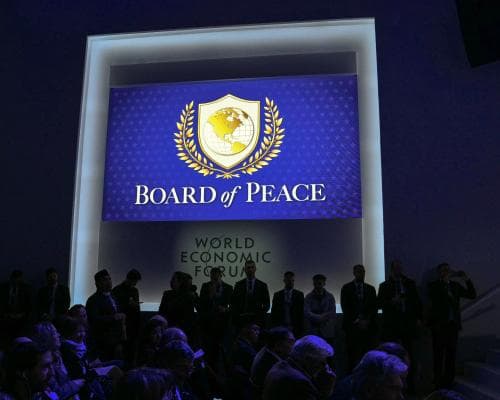 Trump’s “Board of Peace” logo looks like the UN emblem, critics say