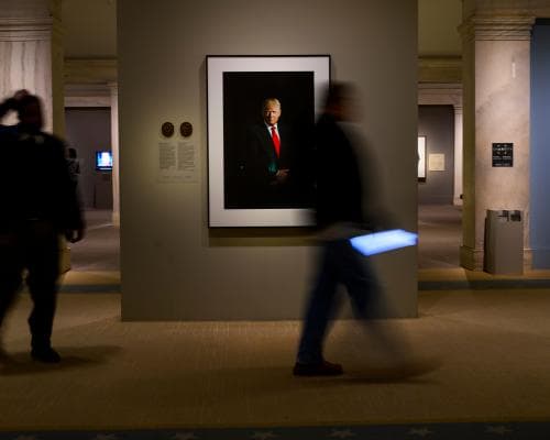 In 2019, President Trump was unhappy with how U.S. museums, especially the Smithsonian in Washington, D.C., talked about American history. He said they were “woke” and that museums should show a more positive view of America.