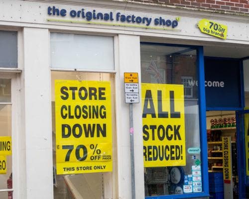 Original Factory Shop Goes into Administration, 1,200 Jobs at Risk